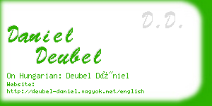 daniel deubel business card